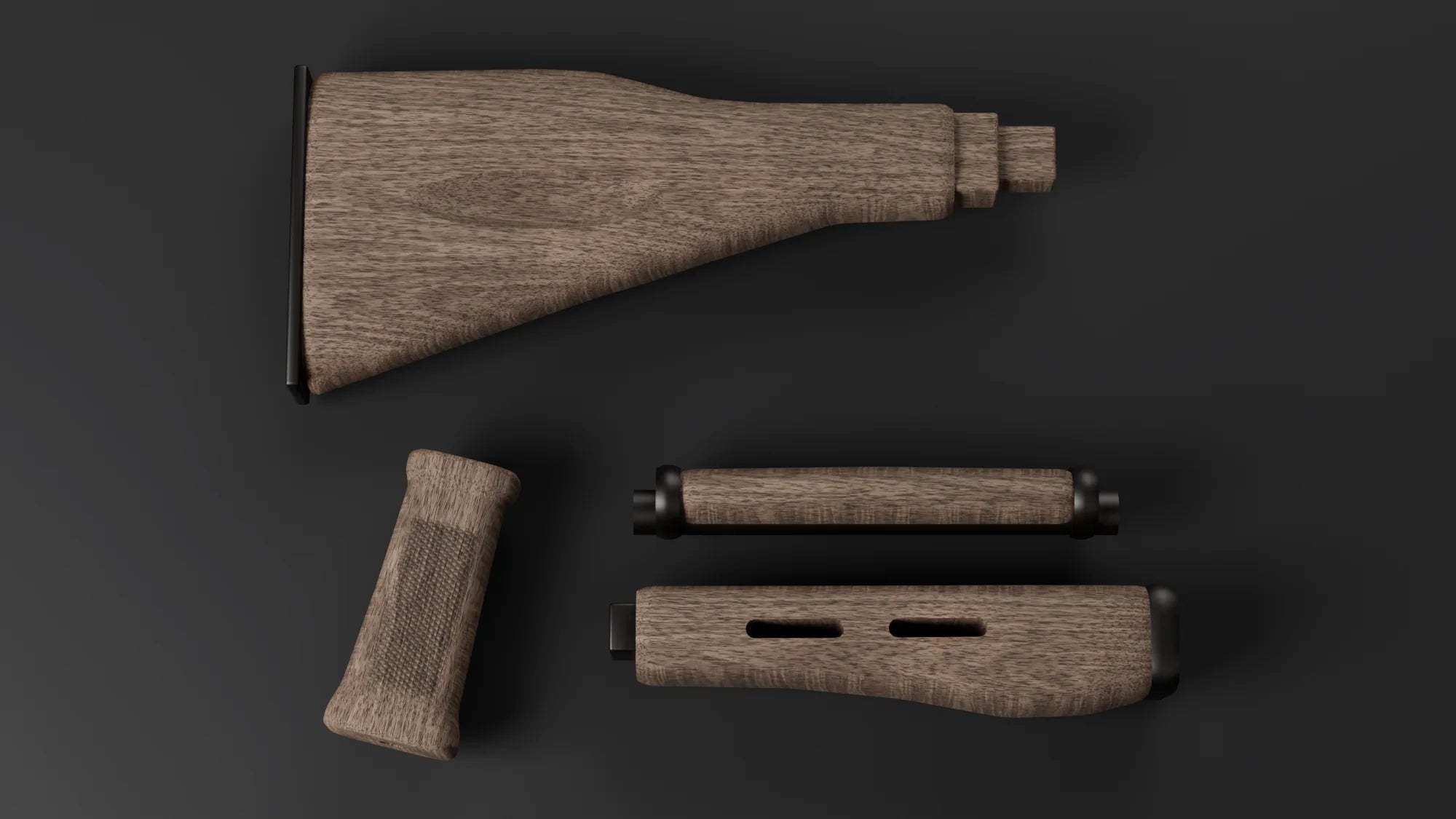 Conjunto de muestra con acabado envejecido